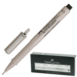 Ручка капиллярная Faber-Castell ECCO PIGMENT 0.5мм, цвет черный 