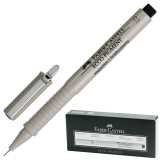 Ручка капиллярная Faber-Castell ECCO PIGMENT 0.1мм, цвет черный