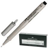 Ручка капиллярная Faber-Castell ECCO PIGMENT 0.2мм, цвет черный