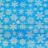 Бумага упаковочная крафтовая «Снежинки на дереве», 50×70 см