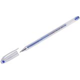 Ручка гелевая металлик синяя CROWN Hi-JELL Roller 0,7мм
