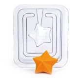 Пластиковая форма 3D для мыла Звезда (2 половинки)