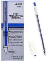 Ручка гелевая синяя стандарт CROWN Hi-JELL Roller 0,5мм 