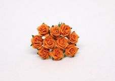 Mini розы 1,5 см - Оранжевые 133 1шт №14