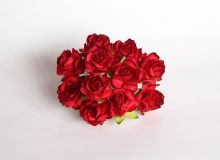 Кудрявые розы 3 см - Красные  1шт №211