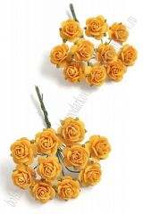 Mini розы 1,5 см - Желтый 526 1шт №239