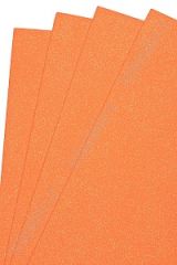 Фоамиран глиттерный, перламутровый 20*30 - Ярко-оранжевый №003