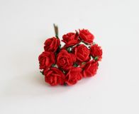 Mini розы 1,5 см - Красные 101 1шт №11