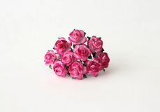 Mini розы 1,5 см - Розовый+фуксия 615 1шт №29