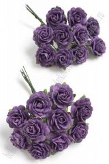 Midi розы 2 см - Фиолетовый 1шт №20