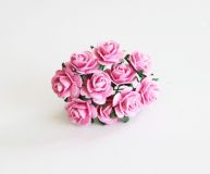Mini розы 1,5 см - Розовые 120 1шт №33