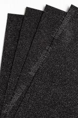 Фоамиран глиттерный 20*30 - Черный №015