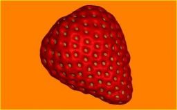 Пластиковая форма для мыла Клубника настоящая БП 384