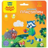 Пластилин Мульти-Пульти "Енот в лесу", 10 цветов, 150г, восковой