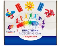Пластилин 50г Луч Классика ассорти 30шт