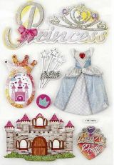 Декоративные объемные наклейки Fun Kingdom, 12,5  х 23,5 см