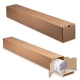 Тубус для чертежей с вырубным клапаном, микрогофрокартон, 100x12x12 см