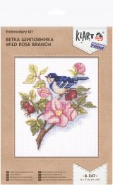 Набор для вышивания Кларт 8-247 Ветка шиповника 16*17см