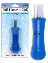 Иглы для фелтинга Gamma стальная с пластиковой ручкой №40, 7 шт