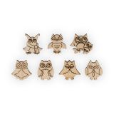 Декор из дерева Mr. Carving "Совы-лилипутики 2" 2,5 см ВД-547 1шт
