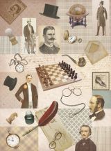 Рисовая бумага для декупажа "Дамское счастье", джентельмены 28,2*38,4см 
