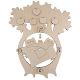 Заготовки для декорирования Mr. Carving Часы "Спящие совушки" фанера 35x29 см