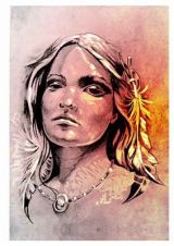 Декупажная карта на рисовой бумаге Love2art 32*45см IRP 0133 Девушка
