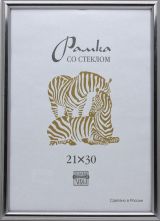 21х30 Ф/рамка пластиковая 513 (3873) серебро