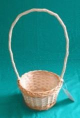 Корзина плетеная (ива), цвет натуральный, 19*10/36см TS-3797 PCS 