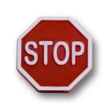 Пластиковая форма для мыла Знак "STOP"