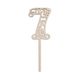 Заготовки для декорирования Mr. Carving Украшение для торта "Цифра ажурная 7" 17,5х6-см ВД-227