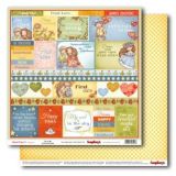 Бумага для скрапбукинга ScrapBerry's двустор.Мальчик и девочка Ты и я 30,5*30,5