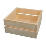 Ящик массив квадратный сосна Mr. Carving 20х20х9см ВД-331