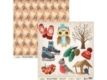 Бумага для скрапбукинга ScrapLike 30,5*30,5 см НГД002, Новый год