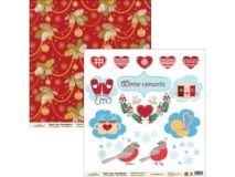 Бумага для скрапбукинга ScrapLike 30,5*30,5 см НГД003, Новый год