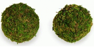 Шар декоративный (мох) D9см 1шт 
