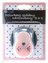 Дырокол фигурный угловой DP Craft 3 в 1 Любовь JCDZ-211-001