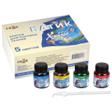 Набор красок по ткани Батик хобби 5*70мл Гамма