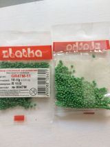 Бисер Zlatka 10г №0047М зеленый