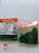 Бисер Zlatka 10г №0007B т. зелёный