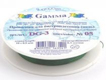 Проволока для бисероплетения Гамма d 0,3мм 10м №05 зелёный