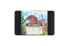 Набор акварельных карандашей Sketchmarker "Архитектура", 12 цветов, жестяной пенал