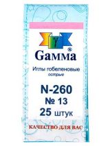 Иглы швейные ручные гобеленовые (металл) Гамма №13 1 шт
