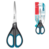 Ножницы 170мм MAPED "Essentials Soft", черно-синие