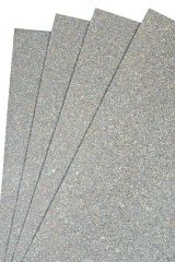 Фоамиран глиттерный 20*30 - Серебро голографик №5001