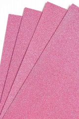 Фоамиран глиттерный 20*30 - Розовый №005