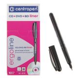 Маркер перманентный для CD/DVD 0.6мм CENTROPEN черный 4616 
