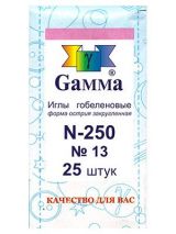 Иглы швейные ручные гобеленовые (металл) Гамма №13 1 шт