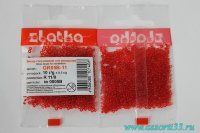 Бисер Zlatka 10г №0005В красный
