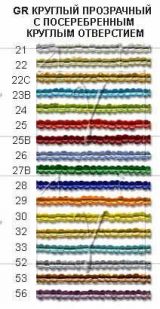 Бисер Zlatka 10г №0021 серебряный